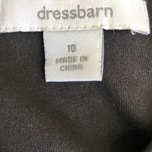 Dressbarn Empire Waist Dark Cottagecore Coquette Tie Faux Wrap Top Midi Dress 10 - Picture 10 of 12